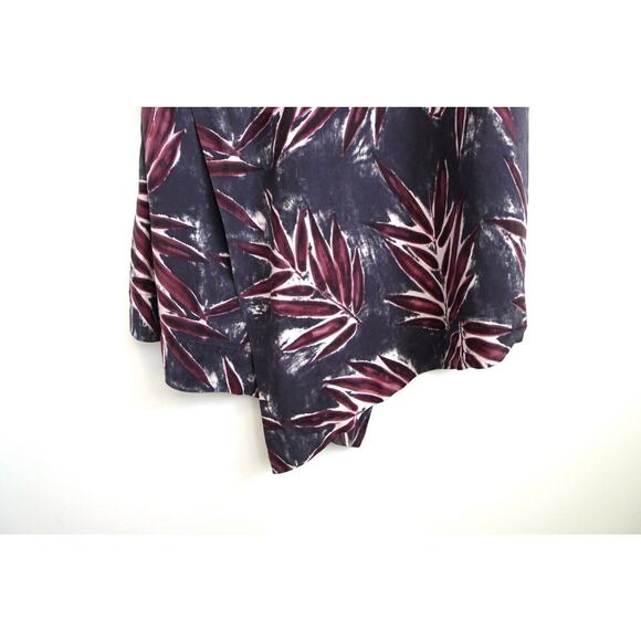 MARNI Silk Palm Leaf Print Midi Long Sleeve Dress Italy SSENSE 44 8 $1750 - Picture 7 of 9